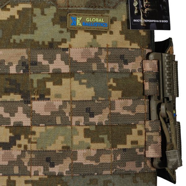 Тактичний жилет - плитоноска (чохол) Ares gen.2 зі швидким бічним і верхнім скиданням піксель (без плит) (00000001961) 2606 фото