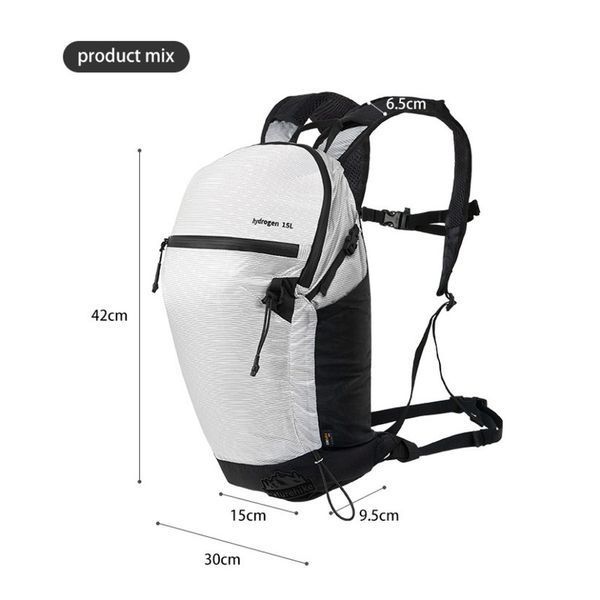 Рюкзак ультралегкий Naturehike CNK2300BB012, 15 л, белый 6976507667791 фото