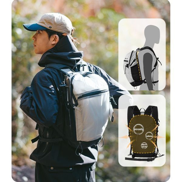Рюкзак ультралегкий Naturehike CNK2300BB012, 15 л, белый 6976507667791 фото