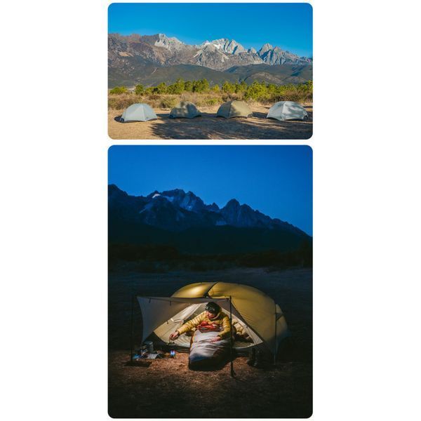 Палатка сверхлегкая двухместная Naturehike Mongar CNK2550WS016, 15D, серая 6927595770504 фото