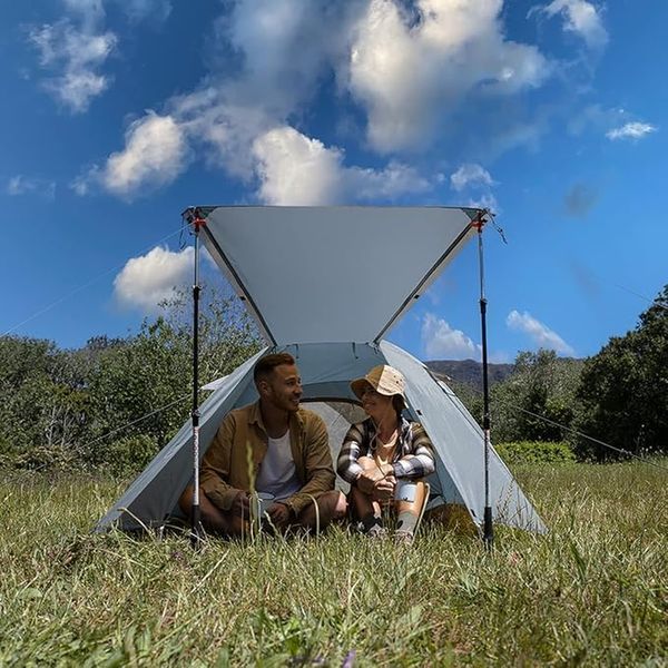 Палатка четырехместная Naturehike P-Series CNK2300ZP028, светлая серая 6976023920462 фото
