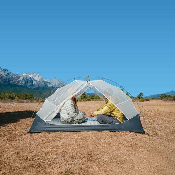 Палатка сверхлегкая двухместная Naturehike Mongar CNK2550WS016, 15D, серая 6927595770504 фото