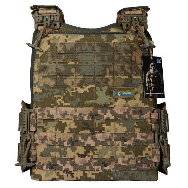 Тактичний жилет - плитоноска (чохол) Ares gen.2 зі швидким бічним і верхнім скиданням піксель (без плит) (00000001961) 2606 фото