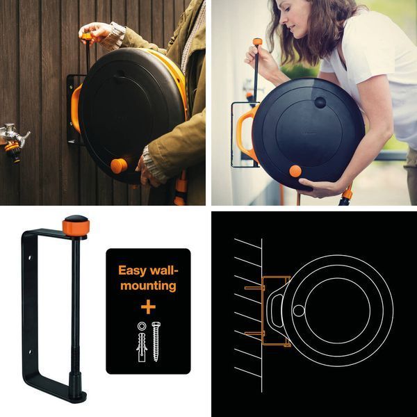 Котушка зі шлангом Fiskars S 3/8" (9мм) L-15м з набором аксесуарів (1071660) 1071660 фото