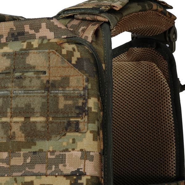 Тактичний жилет - плитоноска (чохол) Ares gen.2 зі швидким бічним і верхнім скиданням піксель (без плит) (00000001961) 2606 фото