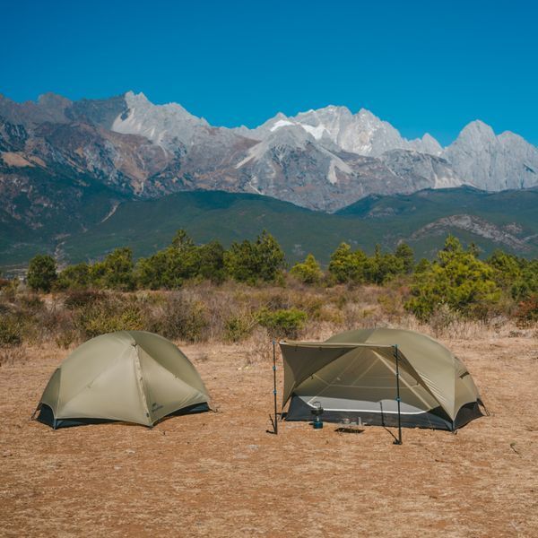Палатка сверхлегкая двухместная Naturehike Mongar CNK2550WS016, 15D, серая 6927595770504 фото