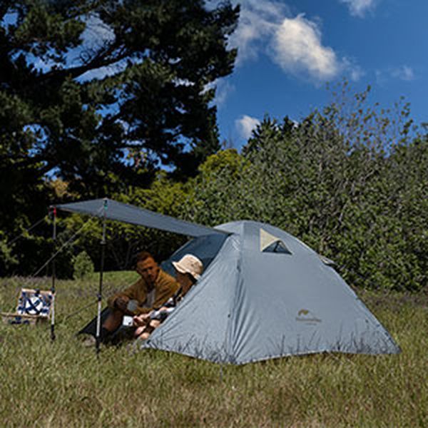 Палатка четырехместная Naturehike P-Series CNK2300ZP028, светлая серая 6976023920462 фото
