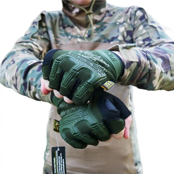 Перчатки тактические беспалые Mechanix MXK-2 Олива з-у121 фото