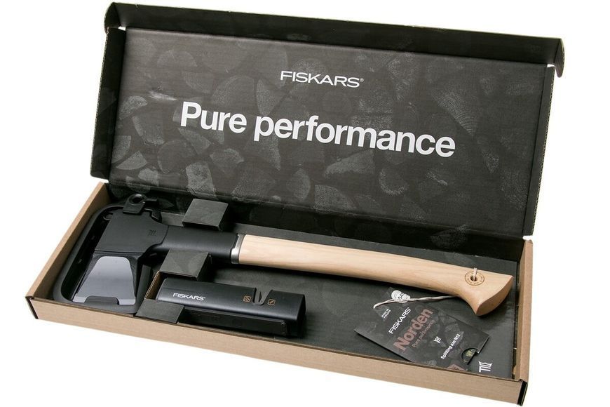 Подарунковий набір Fiskars Norden splitting axe N12 + sharpener SET 1052277 1052277 фото
