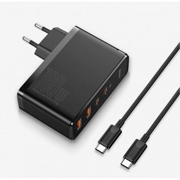 Сетевое зарядное устройство (100W) Baseus GaN2 Pro Quick Charger (100W) черный (TZCCGAN-L01) CCGAN2P-L02 фото