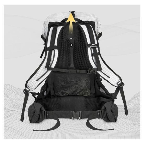Рюкзак туристический Naturehike Helium CNK2450XB016, 40 л, белый, M 6976507668088 фото