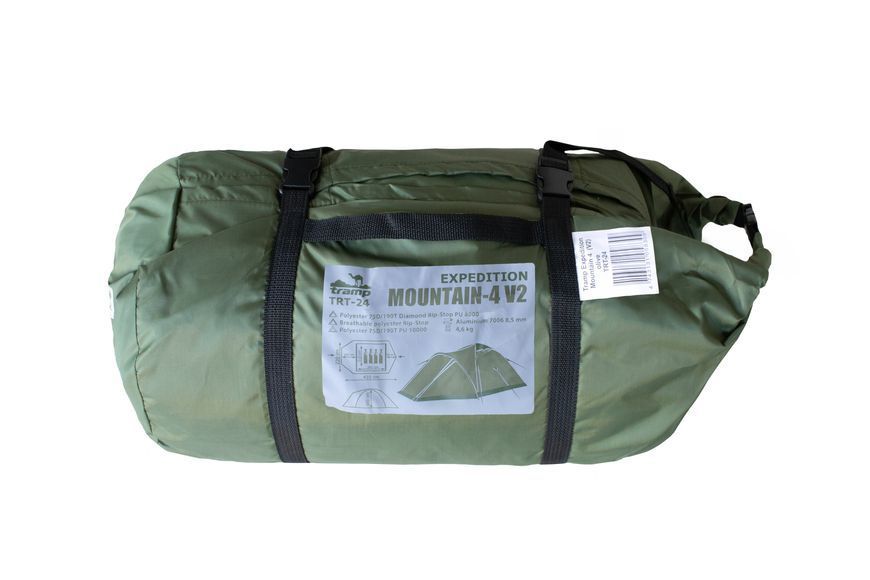 Палатка Tramp Mountain 4 (V2) зеленая (TRT-024-green) TRT-024-green фото
