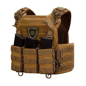 Плитоноска Warmor gen.3 XL+ Чорна зі системою швидкого скидання з підсумками. (Великого розміру) 4085 фото