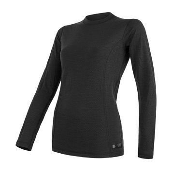 Термофутболка жіноча Sensor Merino DF LS black 15100029, SW11M-black-L SW11M-black-L фото