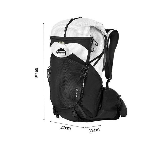 Рюкзак туристический Naturehike Helium CNK2450XB016, 40 л, черный, M 6976507666664 фото