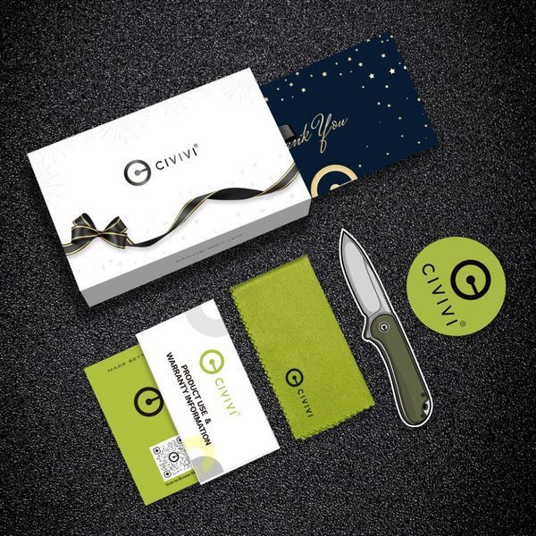 Комплект (нож складной, ручка) Civivi StellarQuill Pen & Button Lock Elementum II Knife Combo Gift Pack C23049 C23049 фото