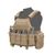 Плитоноска Yakeda VT-6031-6 поліестер 600D з системою MOLLE з підсумками Койот VT-6031-CP фото