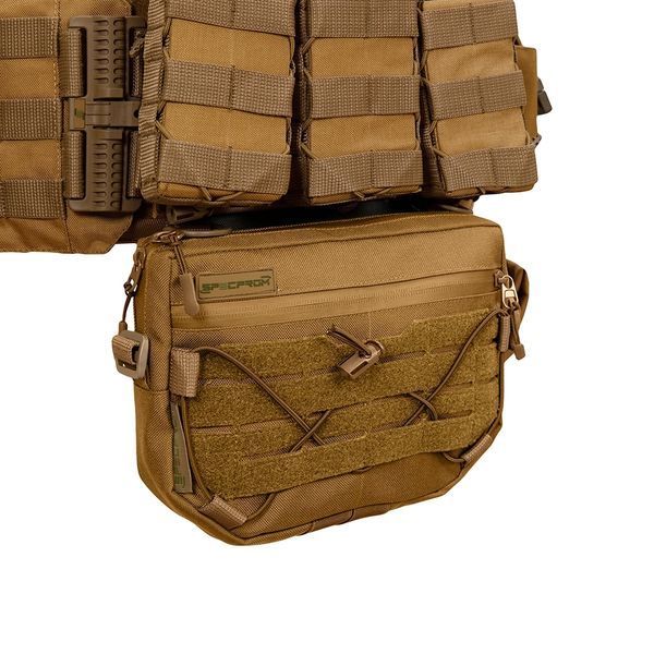Плитоноска Warmor gen.3 Pro Max XL Койот. Система швидкого скидання. 7 підсумок. (Великого розміру) 4086 фото