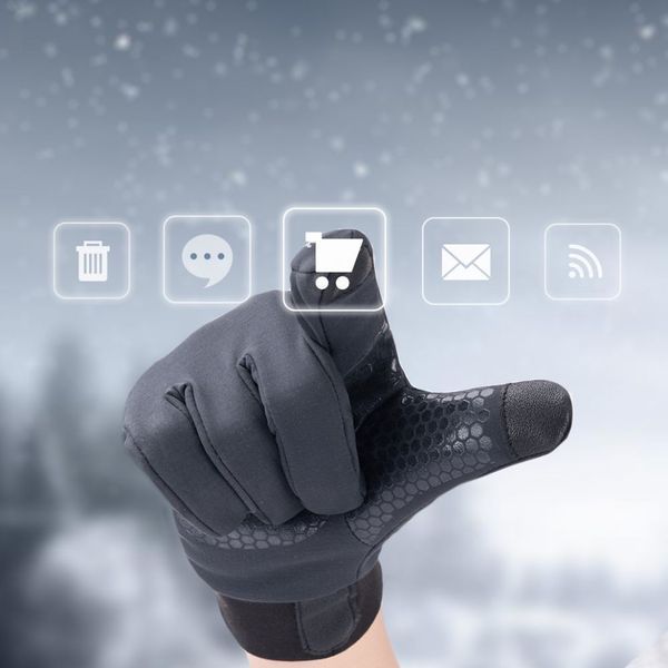 Вологозахисні рукавички Naturehike NH19S005-T, розмір М, темно-блакитні 6927595750490 фото