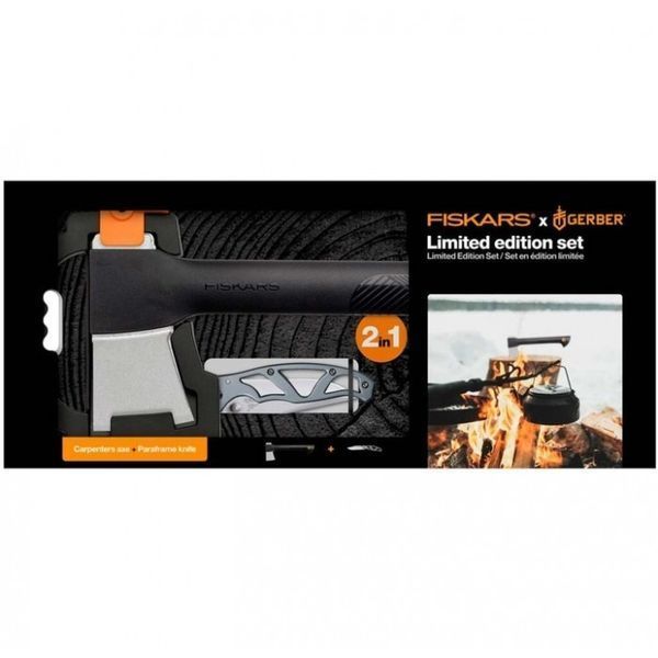 Набор Fiskars топор плотницкий малый Solid A6 (1052046) + Складной нож Gerber Paraframe&trade; (1027831) 1057911 1057911 фото