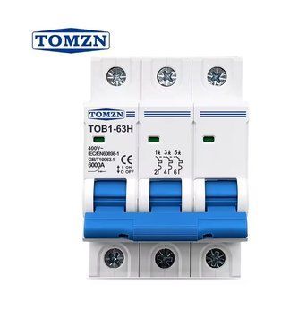 Автоматический выключатель АС TOMZN TOB1-63H 3Р 40А 400V арт.817 фото