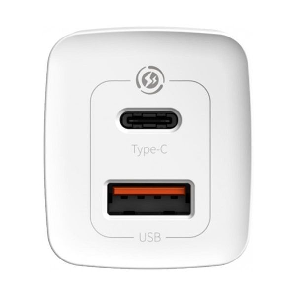 Мережевий зарядний пристрій Baseus GaN2 Lite Quick Charger 65W (1 Type-C + 1 USB) (CCGAN2L-E02) CCGAN2L-E02 фото