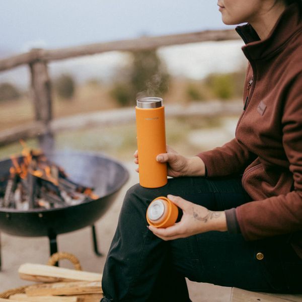 Термос Fiskars On-the-go 0.5 л, цвет оранжевый (1078698) 1078698 фото