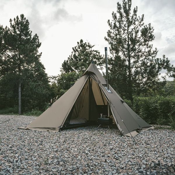 Палатка с острой верхушкой Naturehike CNK2300ZP025, коричневая 6976023922534 фото