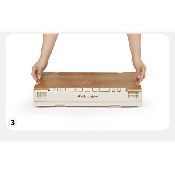 Складаний контейнер Naturehike CNK2450XB020, 23 л, бежево-сірий 6927595793626 фото