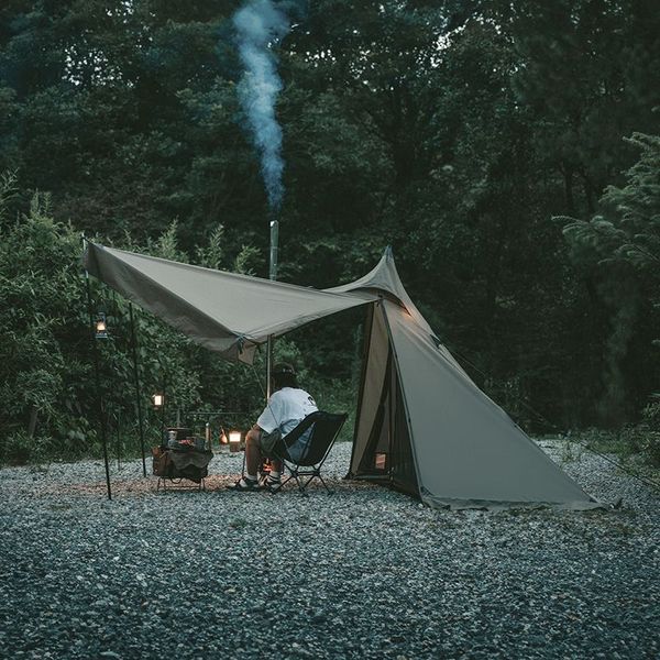 Палатка с острой верхушкой Naturehike CNK2300ZP025, коричневая 6976023922534 фото