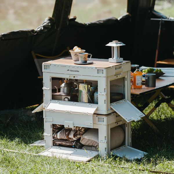 Складаний контейнер Naturehike CNK2450XB020, 23 л, бежево-сірий 6927595793626 фото