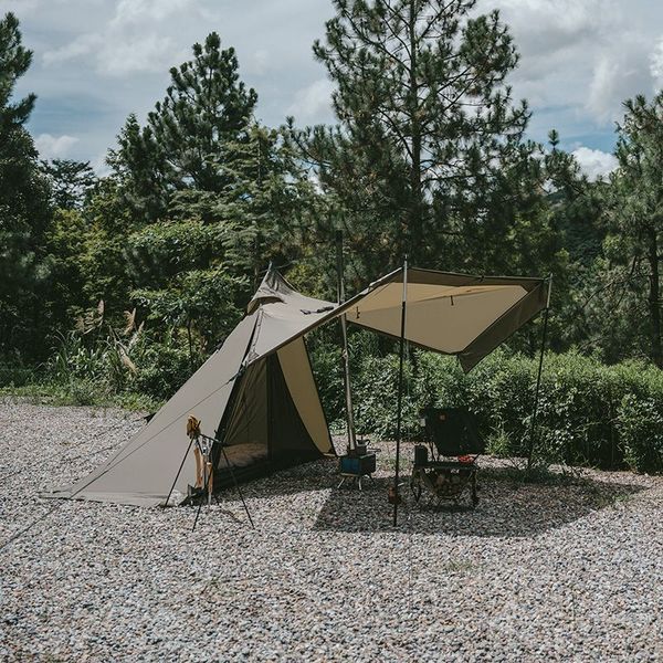 Палатка с острой верхушкой Naturehike CNK2300ZP025, коричневая 6976023922534 фото