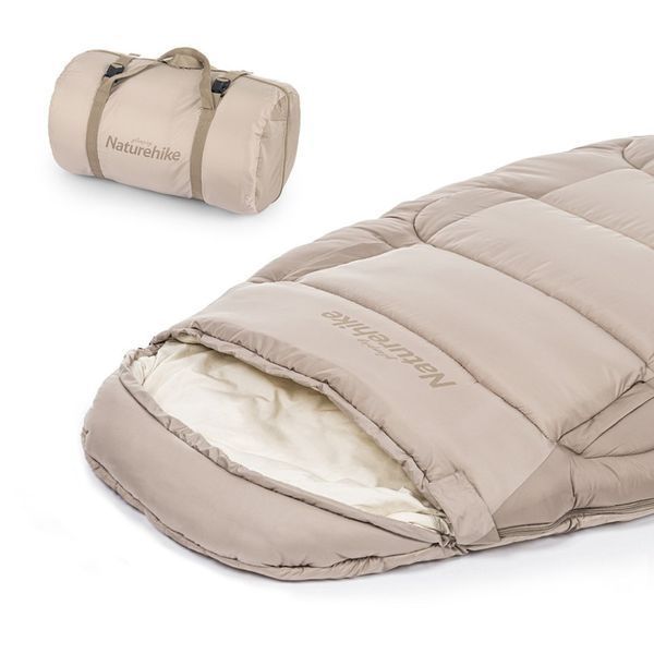 Спальный мешок овальный Naturehike PS300 CNK2350WS026, бежевый 6976507664240 фото