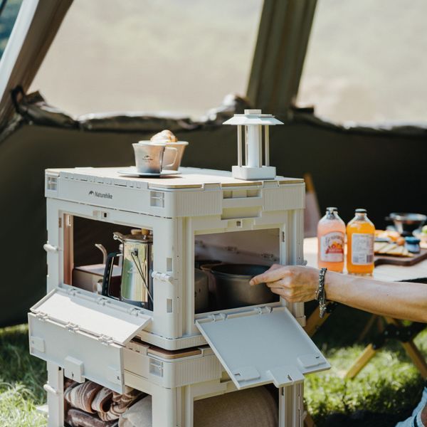 Складаний контейнер Naturehike CNK2450XB020, 23 л, бежево-сірий 6927595793626 фото