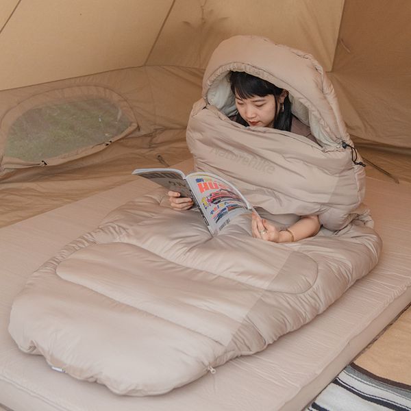 Спальный мешок овальный Naturehike PS300 CNK2350WS026, бежевый 6976507664240 фото