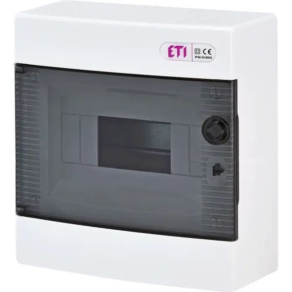 Щит зовнішній розподільчий ECT 8PT 8 модулів (прозорі двері) IP-40 ETI авт.110 фото