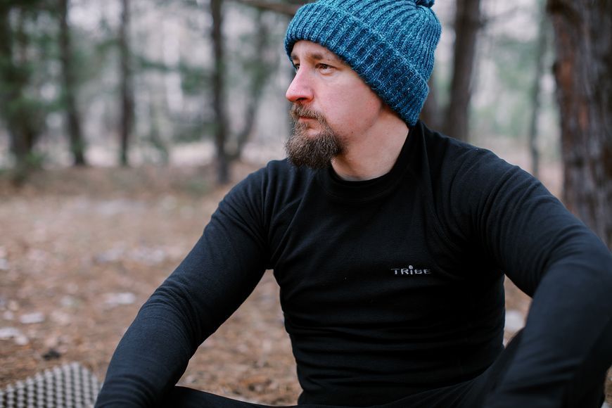 Термобілизна чоловіча Tribe Microfleece (футболка+штани) T-KA-0015-black, T-KA-0015-black-2XL T-KA-0015-black-2XL фото