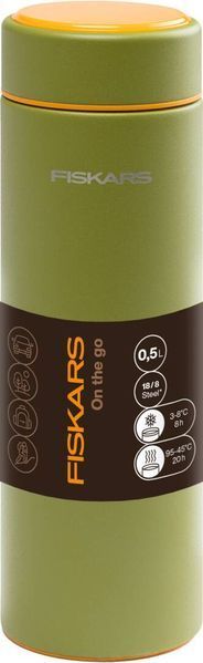 Термос Fiskars On-the-go 0.5 л, колір кропива (1078760) 1078760 фото