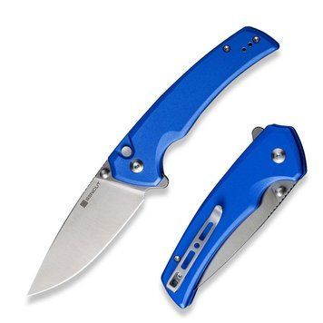 Ніж складаний туристичний Sencut Serene, (8.8 см) D2 / Aluminum синій S21022B-4 фото
