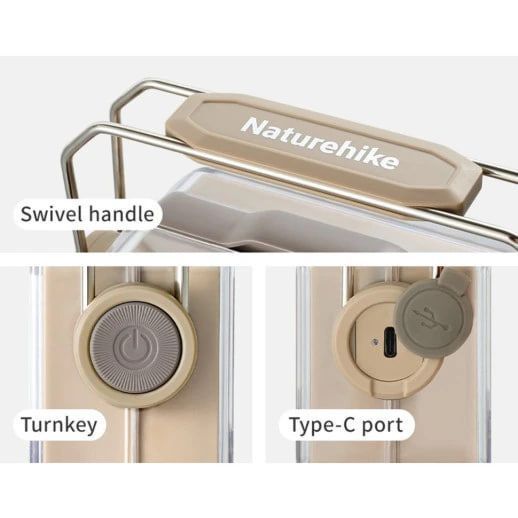 Ліхтар антимоскітний Naturehike CNK2550ZM013, оливковий 6977465867698 фото