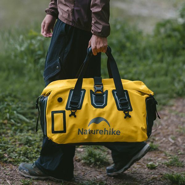 Водонепроницаемая дорожная сумка Naturehike CNK2450XB015, 60 л, желтая 6975641883739 фото
