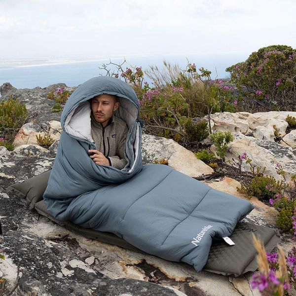 Спальний мішок з підігрівом Naturehike BE400 CNK2300SD021, правий, сірий 6976507667319 фото
