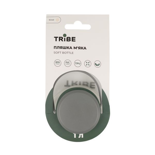 Пляшка Tribe Soft Bottle 1 л TPU м'яка T-FE-0023-crystal-white T-FE-0023-crystal-white фото