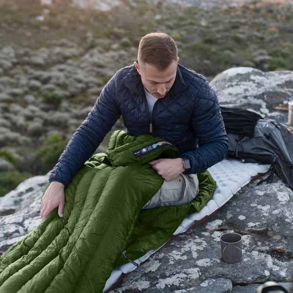 Спальный мешок с натуральным пухом Naturehike CWM295 CNK2300SD013, зеленый 6976023920882 фото