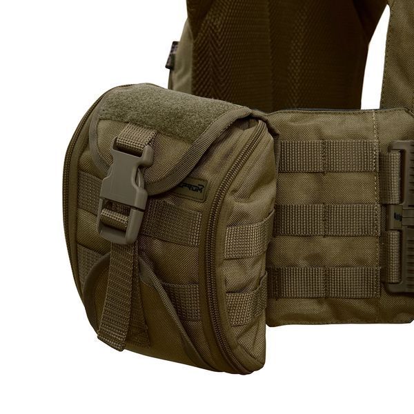 Плитоноска Warmor gen.3 Pro Max XL Олива. Система швидкого скидання. 7 підсумок. (Великого розміру) 4089 фото