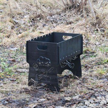 Мангал на 8 шт SHOP-PAN розбірний з індивідуальним гравіюванням - Шеф Повар SP00239 фото