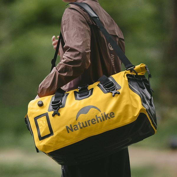 Водонепроникна дорожня сумка Naturehike CNK2450XB015, 90 л, жовта 6975641883722 фото