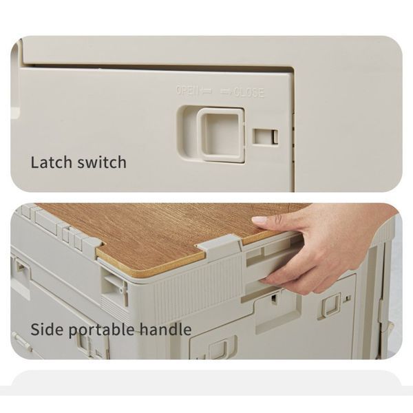 Складаний контейнер Naturehike CNK2450XB020, 52 л, бежево-сірий 6927595798522 фото