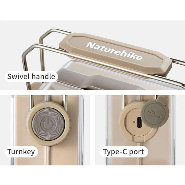 Ліхтар антимоскітний Naturehike CNK2550ZM013, бежевий 6977465867667 фото