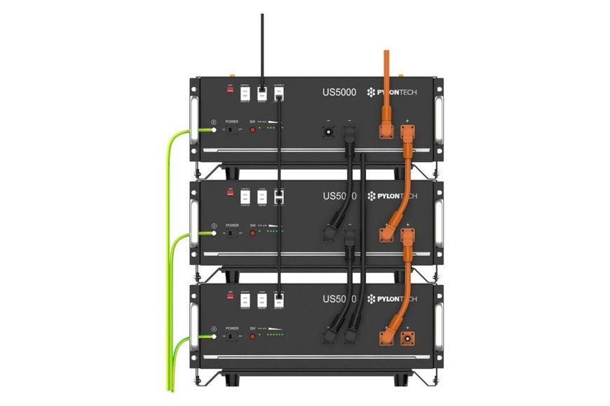 Комплект: Сетевой инвертор Deye SUN-6K-SG03LP1-EU + Аккумуляторная батарея Pylontech US5000 48В, 4.8 кВт/ч SUN-6K-SG03LP1-EUUS5000 фото